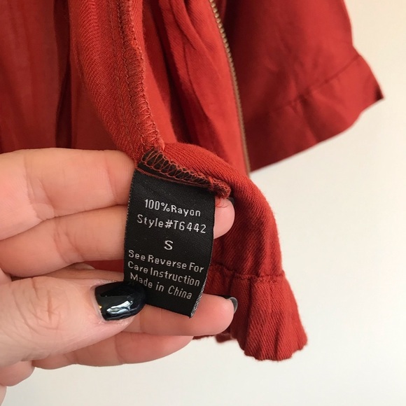 MINE | Burnt Orange Utility Jacket - Picture 6 of 6